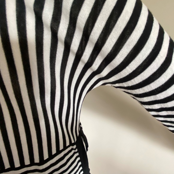 Cabi Black White Cotton Casual Nautical Open Cardigan Lightweight Knit- Sz-S - Picture 8 of 15